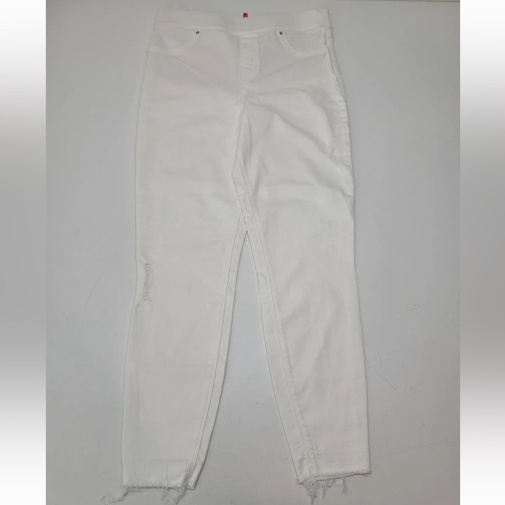 Spanx Distressed Denim Jean Legging 20229R White Size L Womens